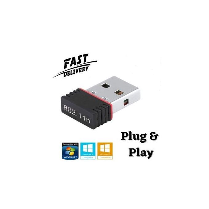 WIRELESS NETWORK ADAPTER 2.0 300MBPS 802.N PLIG AND PLAY SUPPORT WINDOWS 7,8,10,1