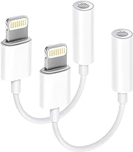 Apple MFi Certified Lightning to 3.5 mm Headphone Jack Adapter for iPhone, iPhone Aux Adapter Converter Dongle Audio Cable