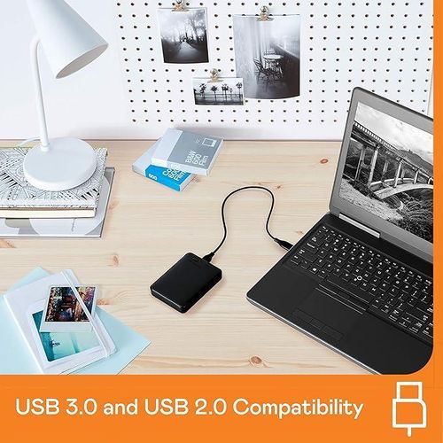 1TB Elements Portable Hard Disk Drive, USB 3.0, Compatible with PC, PS4 and Xbox, External HDD