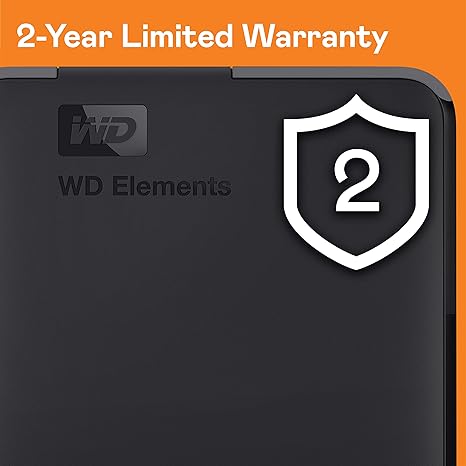 Western Digital WD 1TB Elements Portable External Hard Drive for Windows, USB 3.2 Gen 1/USB 3.0 for PC & Mac, Plug and Play Ready -