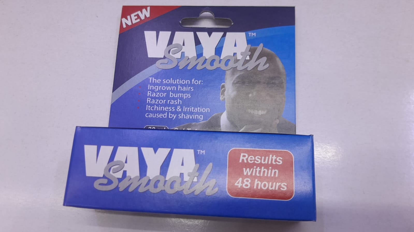 Vaya Smooth; solution for ingrown hairs, razor bumps, razor rash , itchiness & irritation caused by shaving