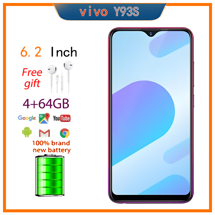 Refurbished vivo Y93S phone 100%Original 128GB 4GB Mobile Phone smart phones Dual SIM 128GB