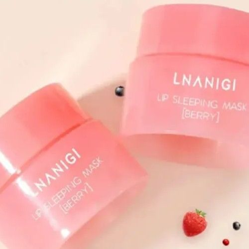 3g South Korea Lip Sleep Mask Night Sleep Maintenance Moisturizing Lip Gloss Bleach Cream Nourishing Lip Care Strawberry Pink One size