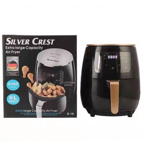Silver Crest 8 Litres Non Stick Air-fryer Electric Hot Oven Oil-less Cooker Baking