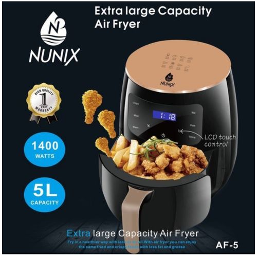 Nunix Extra Large Capacity Healthier Oil Free Airfryer, Fries Maker