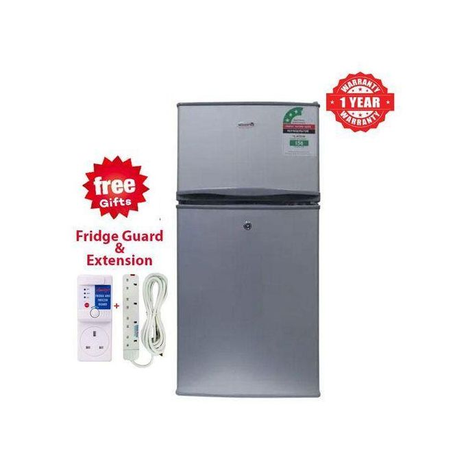VOLSMART 108L Mini Refrigerator ,Double Door Fridge With Direct Cool, Freezer Zone, Energy Saving +Free Gifts