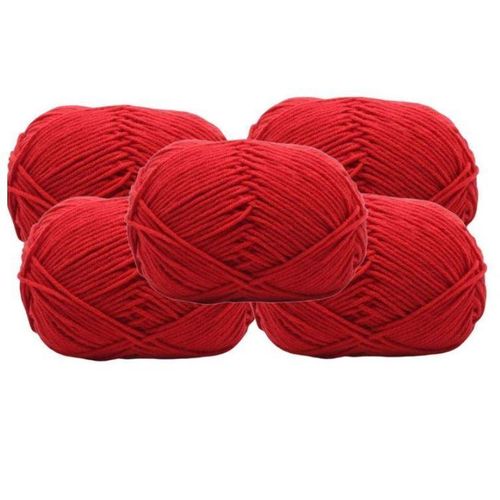 ROBIN YARN. Red Robin Chunky Ply Yarn 10PCS 100g per ball 100% Acrylic, Suitable for making sweaters, mats.rugs,Throw blankets etc