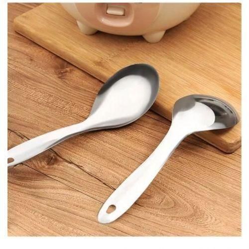 SERVING SPOON. 2pcs High Quality Stainless Steel Serving Spoon, Anti-corrosion, rust-proof, strong and very durable, Mirror-liked polished surface is glossy, can be cleaned easily.