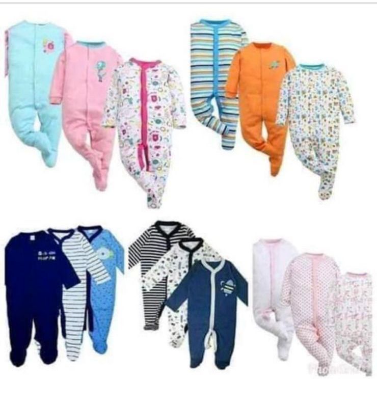 SLEEPING SUIT. sleeping suit  3pcs cotton, offer softness, breathability, and gentle touch on your baby’s skin, retains its softness and shape even after multiple washes.provides comfort and style.