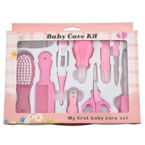 CAREKIT. Baby Care Kit 10pcs Baby Grooming Set Portable Baby Care Set. Convenient for travel,non-scratching. Great first step towards learning personal grooming