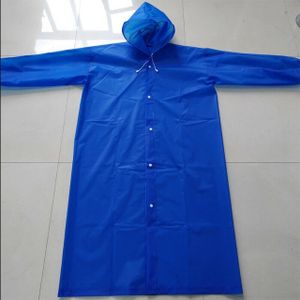 Long EVA Material Plastic Raincoat Waterproof Rain Coat Adults.Free SizeSafe & Eco-friendly - The rain poncho is made of an eco-friendly material (100% EVA), no plastic smell and no harmless, compared
