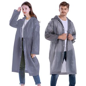 Long EVA Material Plastic Raincoat Waterproof Rain Coat Adults.Free SizeSafe & Eco-friendly - The rain poncho is made of an eco-friendly material (100% EVA), no plastic smell and no harmless, compared