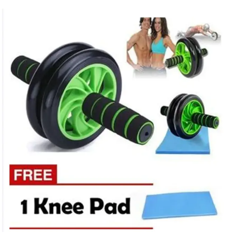 ROLLER AND FREE MAT  AB Wheel Roller Workout Arm And Waist Fitness Exerciser Wheel for arbs and slim waist