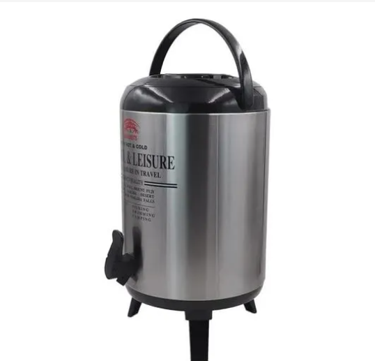 CLEARANCE OFFER 9.5 Ltrs Stainless Steel Portable Flask Tea/Coffee Urn Hot/Cold Beverages Drinks Dispenser Tea Urn