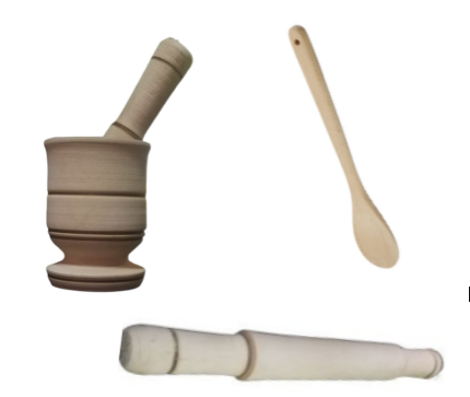 Wooden Cooking spoon chapati rolling pin mortar and pestle 3 in 1 combo Chapati stick cooking soon kinu na mchi offer kitchen cooking utensils