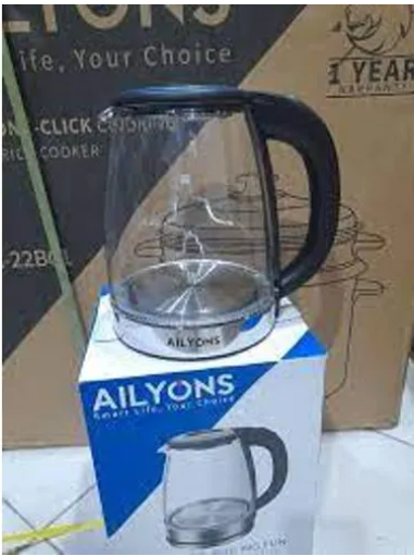 AILYONS 2 litres Electric Water Kettle Heater & Boiler Jug Cordless, Glass JugAilyons offers affordable‎‎,‎‎ quality‎‎,‎‎ energy‎‎-efficient home appliances