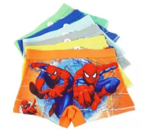 6 PCS Cartoon Themed Kids Boxers - Soft Cotton Boys Underwear Briefs with Fun Prints (Cars, Dinosaurs, Superheroes) - Comfortable Elastic Waistband for Daily Wear 4.8 6 PCS Cartoon Themed Kids Boxers