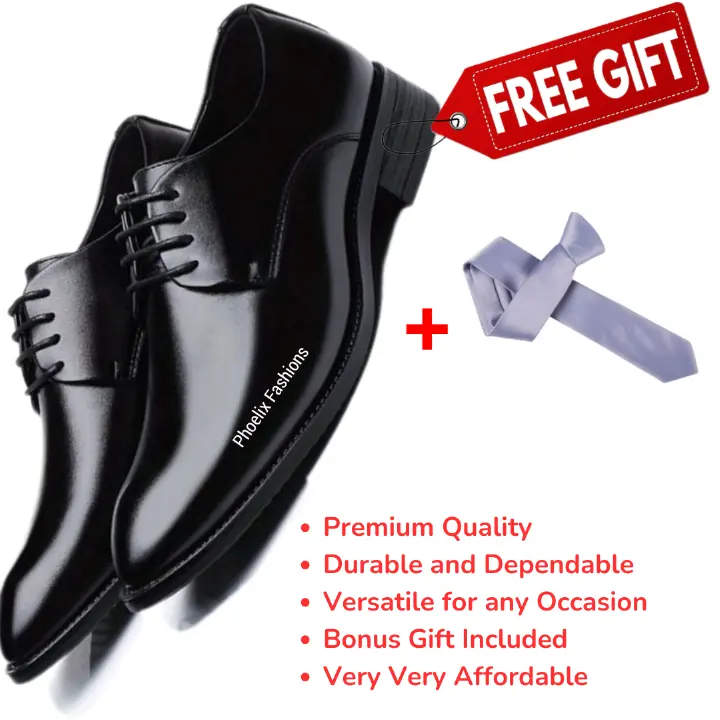 Italian Design Exquisite Pure Leather Oxford Official/Casual Men's Shoes for Men – Elegant, Comfortable, Durable Footwear Ideal for Business, Weddings, and Daily Wear + Free Gift