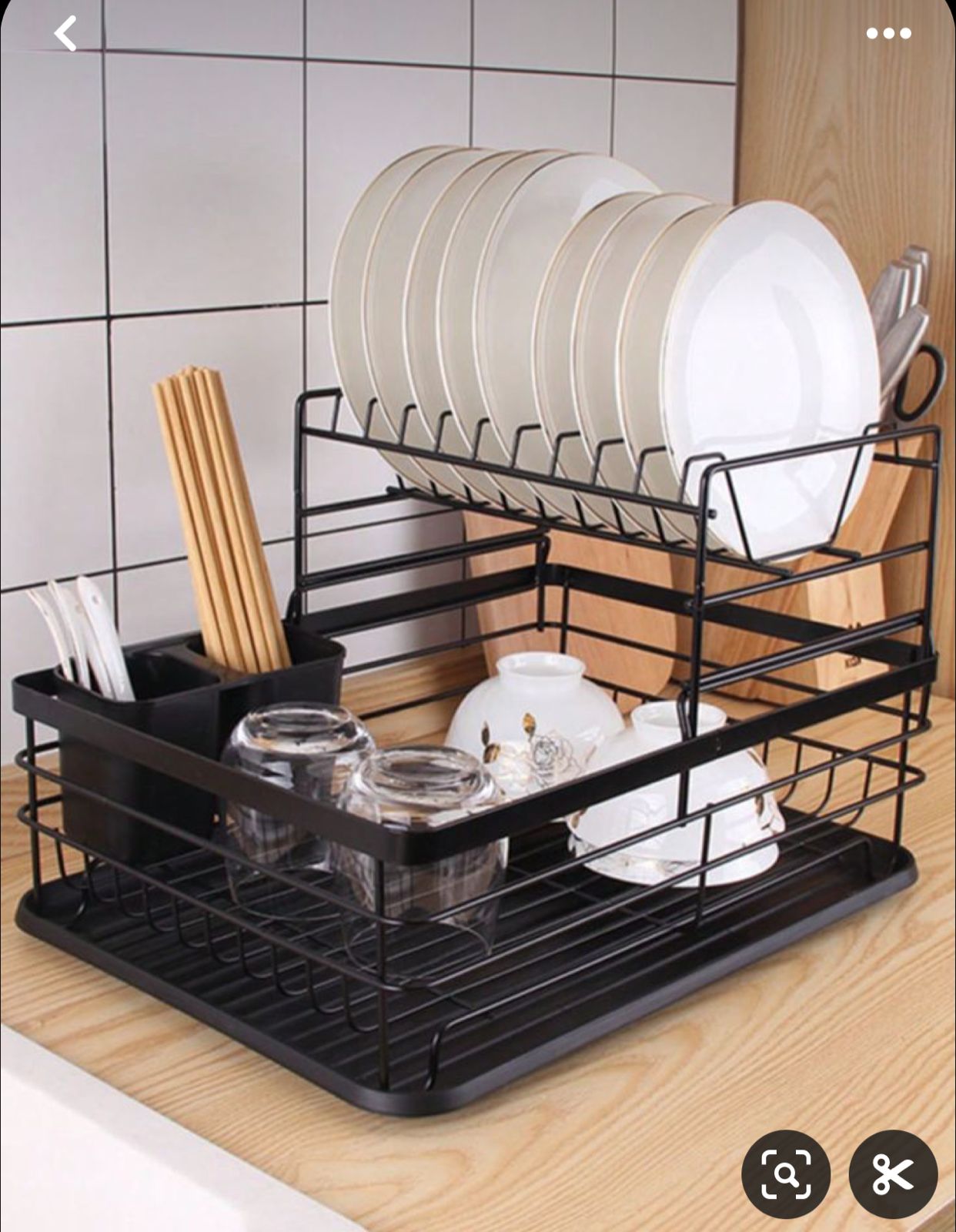 Dishrack advanced 2:layer,Drainboard Set, 2 Tier Large Stainless Steel Sink Organizer Dish Racks with Cups Holder, Utensil Holder, Dish Strainer Shelf for Kitchen Counter
