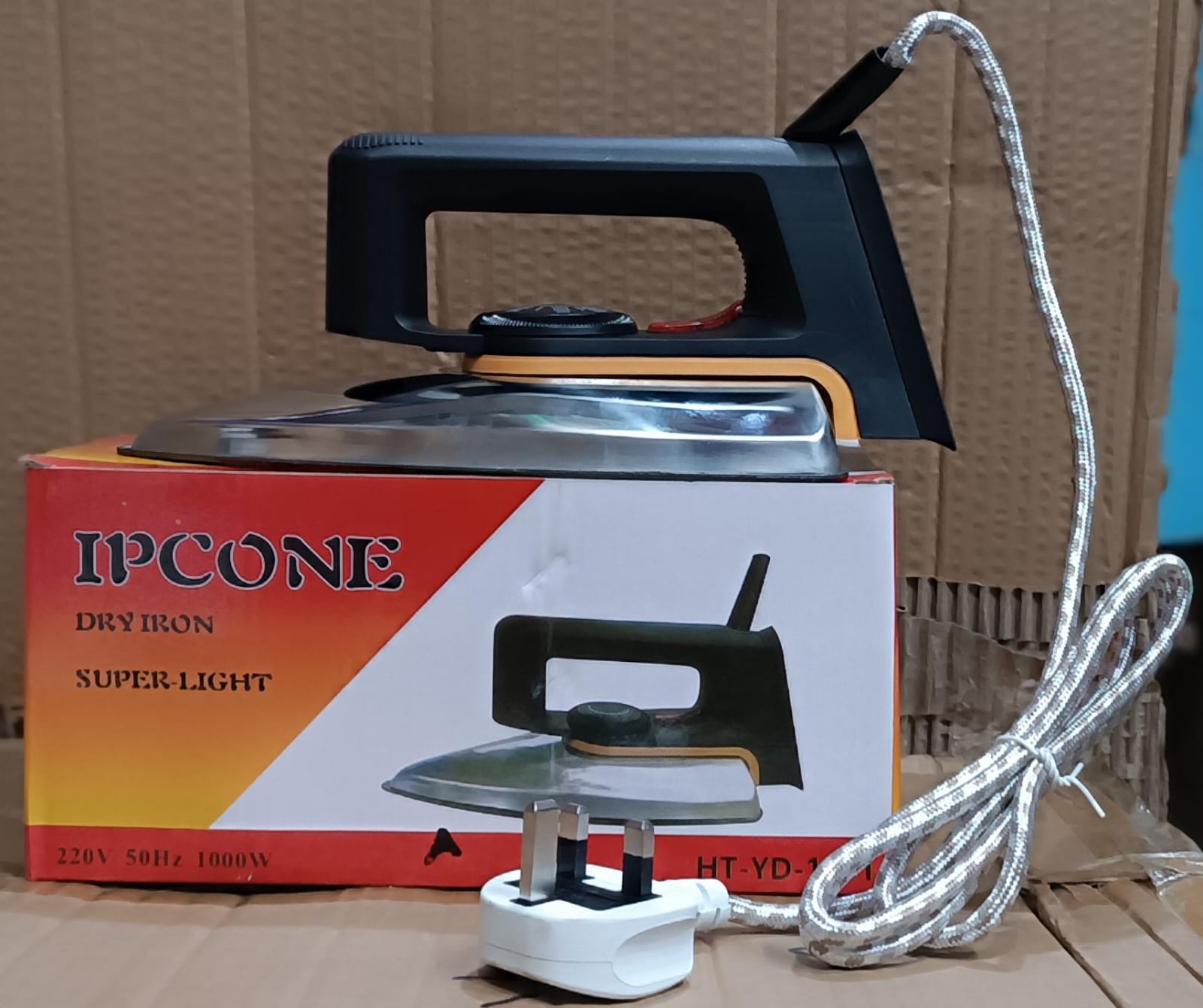 Ipcone ORIGINAL Home Based Electric Dry Iron Box( heavy duty),    Non-stick soleplate coating, Iron temperature ready light