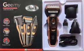 Geemy Rechargeable 3 In 1 Hair Smoother Shaver Machine for Men & Women – Multi-functional Beard, Hair & Body Grooming Kit