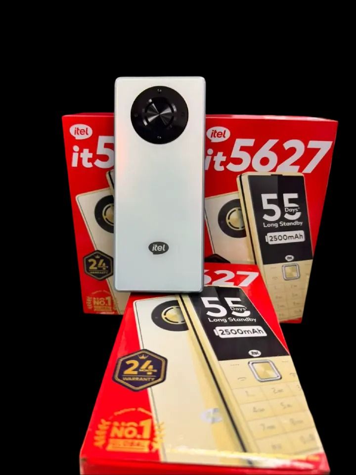 Itel it5627 Featured Phone with 3.0 Inch Big Screen, 2500mAh Battery, Type C Charging, Triple SIM Support, FM Radio, King Voice, 2000 Contacts Storage