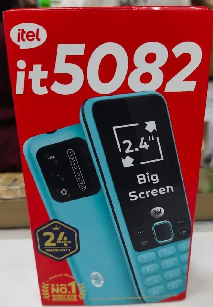 Itel 5082 Featured Phone 2.4” Screen Triple SIM FM Radio 1500mAh Battery Ultra-Slim Design Affordable Durable Mobile
