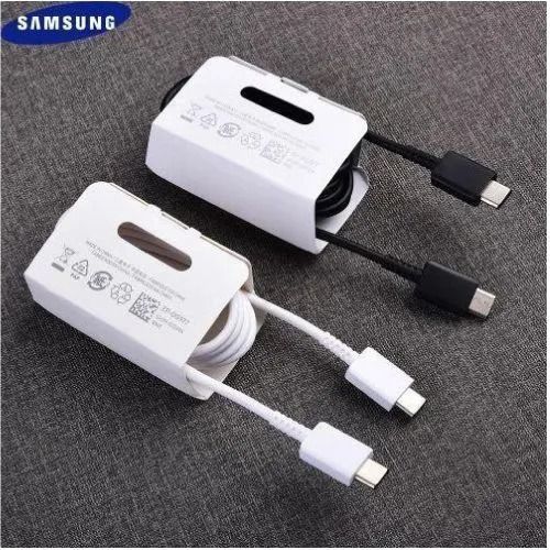 Samsung USB Type C to Type C Fast Charging Cable, Durable High-Speed 3A PD Charging Cord Compatible with Samsung Galaxy, Android Phones, Tablets, Laptops, Quick Data Transfer