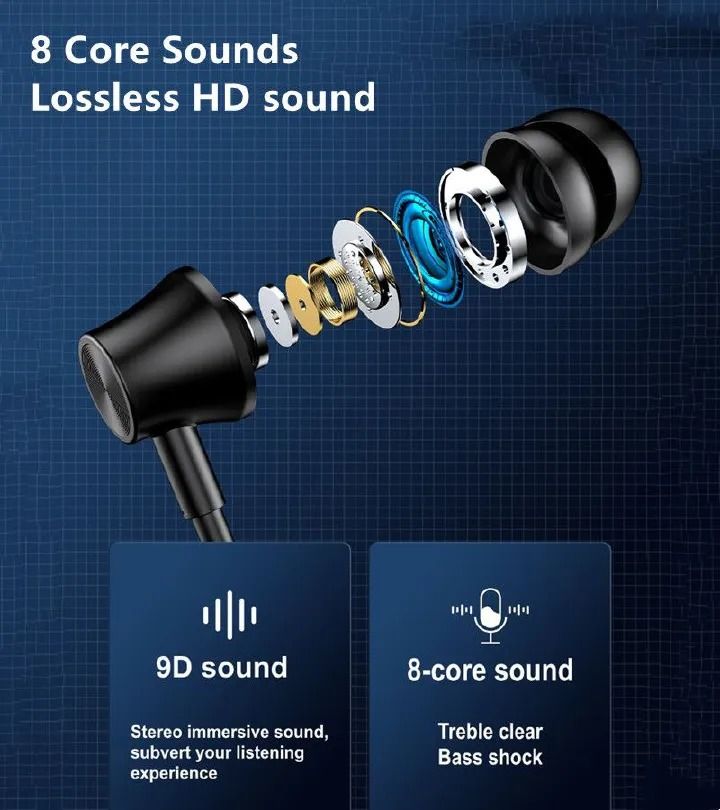 G03 Wireless Bluetooth Sports Earphones Neckband with Magnetic In-Ear Buds, Long Standby, Voice Assistant Support, Comfortable Sports Neck Hanging Design for Active Lifestyle