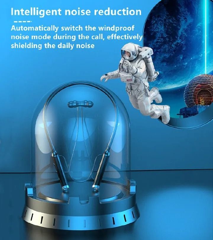 G03 Wireless Bluetooth Sports Earphones Neckband with Magnetic In-Ear Buds, Long Standby, Voice Assistant Support, Comfortable Sports Neck Hanging Design for Active Lifestyle