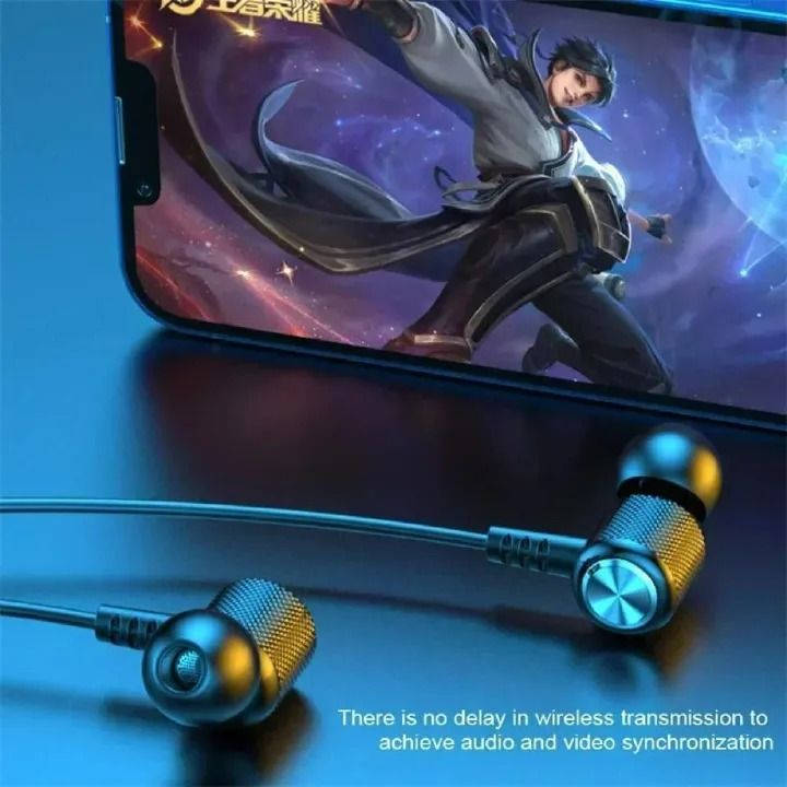 Wireless Bluetooth Stylish Sports Earphone Neckband Mount Neck Mount Headset Game Playing Bluetooth-compatible 5.0 Subwoofer Gaming Earphone with Deep Bass Sound and Long Battery Life for Active Lifes