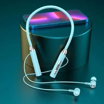 Wireless Bluetooth Stylish Sports Earphone Neckband Mount Neck Mount Headset Game Playing Bluetooth-compatible 5.0 Subwoofer Gaming Earphone with Deep Bass Sound and Long Battery Life for Active Lifes