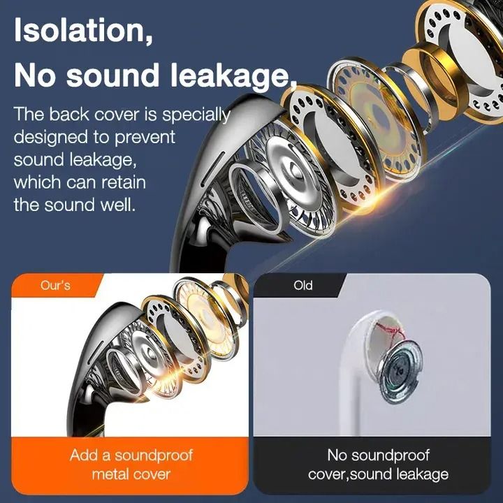 3.5mm Wired In-Ear Headphones with Microphone, Bass Stereo Earbuds, Sports Earphones with In-Line Control, Metal Subwoofer Earplugs Compatible with Android Phones