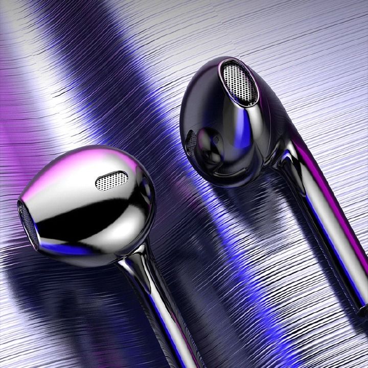 3.5mm Wired In-Ear Headphones with Microphone, Bass Stereo Earbuds, Sports Earphones with In-Line Control, Metal Subwoofer Earplugs Compatible with Android Phones