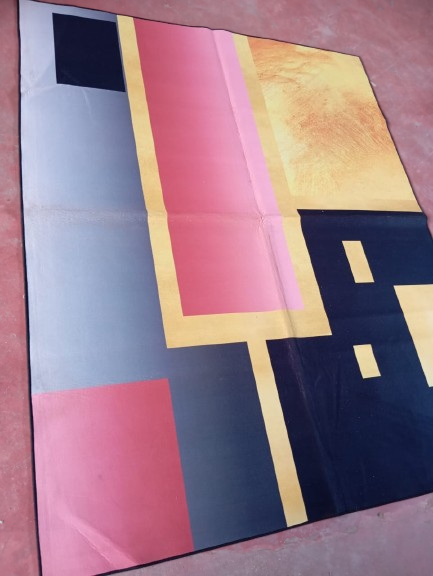 3D Quality Carpet 5x8 Ft Modern Area Rug Soft Plush Floor Mat with Anti-Slip Backing – Luxury Living Room, Bedroom & Office Decorative Rug Durable Easy Clean Home Décor