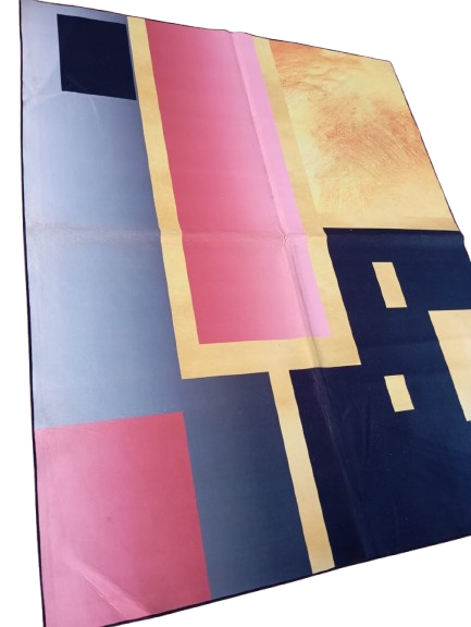 3D Quality Carpet 5x8 Ft Modern Area Rug Soft Plush Floor Mat with Anti-Slip Backing – Luxury Living Room, Bedroom & Office Decorative Rug Durable Easy Clean Home Décor