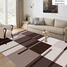 3D Quality Area Carpet 5x8 ft Modern Embossed Design Rug for Living Room Bedroom Non-Slip Soft Floor Mat Durable Decorative Carpet for Home and Office Interiors
