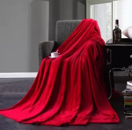 Fashion Warm Soft 6X6 Fleece Throw Blanket Red 6x6 – Cozy Lightweight Plush Blanket for Home, Sofa, Bed, Travel, Winter Comfort, Soft Warmth, Durable and Stylish Red Throw
