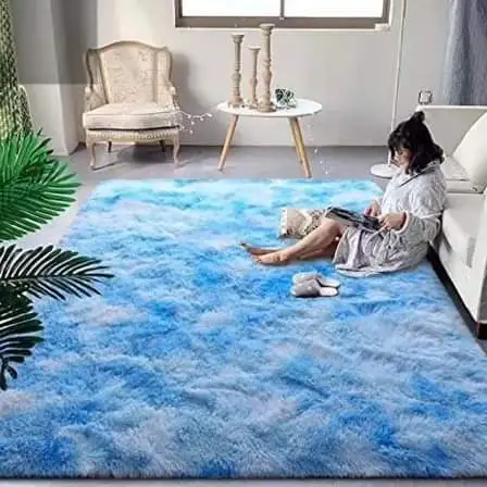 7x8 Luxurious Soft Fluffy Carpet Plush Area Rug for Living Room Bedroom Kids Room Thick Cozy Floor Mat with Anti-Skid Backing Home Decor Shag Rug