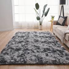 Soft Fluffy Carpet 7x10 Feet Plush Area Rug for Living Room Bedroom Kids Room Thick Cozy Floor Mat Easy to Wash Shag Rug Home Decor Comfortable Carpet