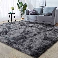Soft Fluffy Carpet 7x10 Feet Plush Area Rug for Living Room Bedroom Kids Room Thick Cozy Floor Mat Easy to Wash Shag Rug Home Decor Comfortable Carpet