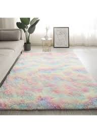 Soft Fluffy Carpet 5x8 Feet Plush Non-Slip Area Rug for Living Room Bedroom Kids Room Cozy Thick Floor Mat Home Decor Shag Rug