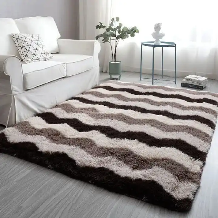 Soft Fluffy Carpet 5x8 Feet Plush Non-Slip Area Rug for Living Room Bedroom Kids Room Cozy Thick Floor Mat Home Decor Shag Rug