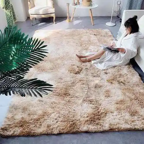 Classic Patched Fluffy Carpet 5x8 Feet (160x200cm) Plush Area Rug for Living Room Bedroom Kids Room Cozy Thick Floor Mat Home Decor Soft Velvet Rug