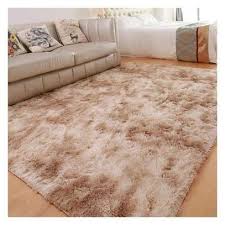 Bedside 4x6 Fluffy Carpet Anti-Slip Soft Area Rug for Cozy Bedroom Comfort and Stylish Home Décor, Easy Clean and Durable Floor Mat for Living Room