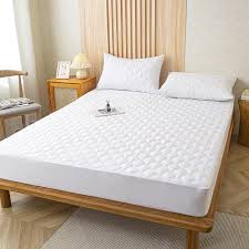 Waterproof Mattress Protector & Cover – Terry Cotton Surface, Fitted Sheet Style, Breathable, Noiseless, Machine Washable, Spill-Resistant, Hypoallergenic, Durable Bed Protection for All Seasons