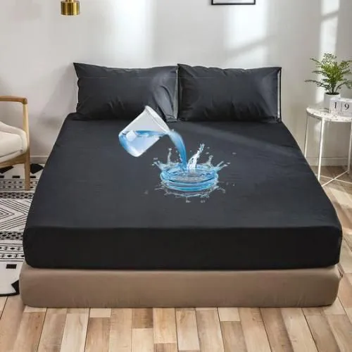 4x6 Full Cover Waterproof Mackintosh Mattress Protector with Zip – Liquid & Dust-Resistant, Hypoallergenic, Durable, Breathable, Easy-Fit, Machine Washable, All-Season Bed Protection