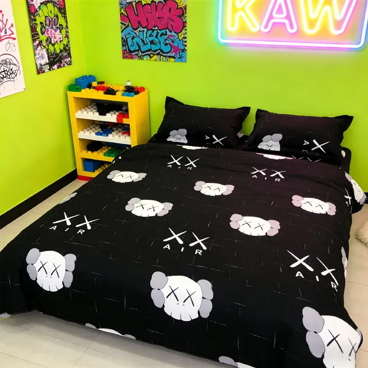 4Pcs Bedding Comforter Set with Duvet Cover, Pillowcases & Bed Sheet – Soft, Durable, All-Season Bedding for Home, Hotel & Guest Room Comfort