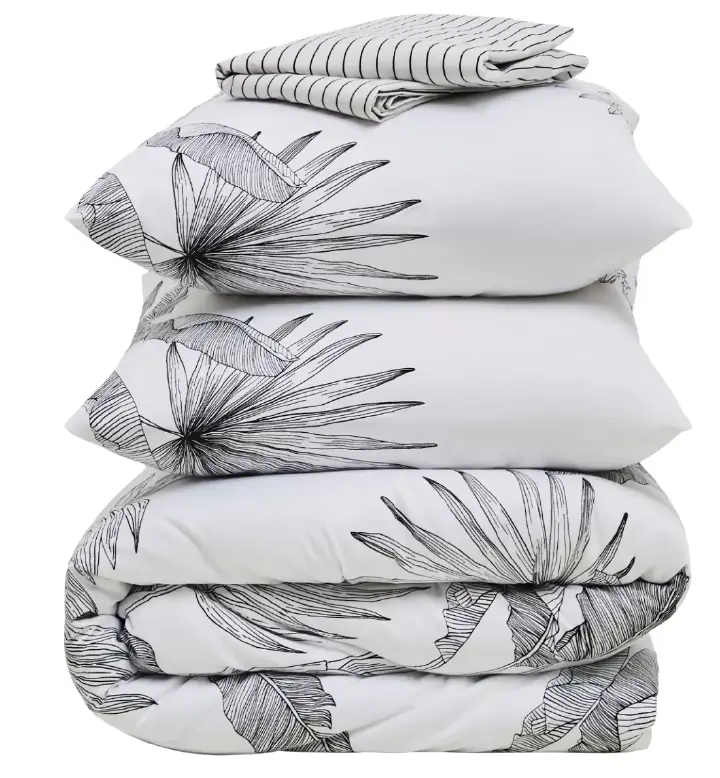 Estilo Printed Duvet Cover Set 5x6 – Queen Size, Soft Microfiber Comforter, 1 Duvet Cover, 1 Bedsheet & 2 Pillowcases for Luxurious Sleep