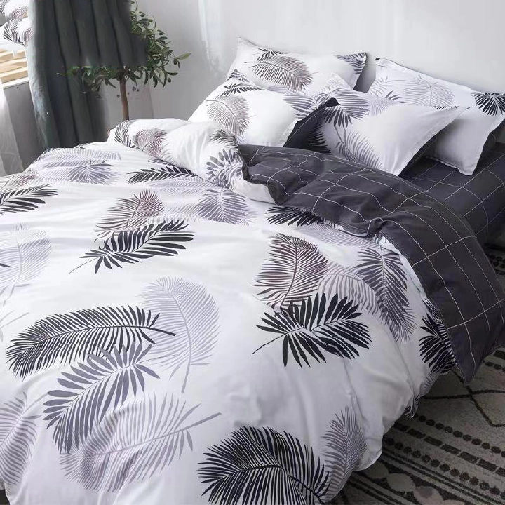 New Arrivals 4-in-1 Duvet Cover Set – 1 Duvet Cover, 1 Bed Sheet & 2 Pillowcases, Soft Durable Bedding, Quilt Covers Only (No Quilts Included)